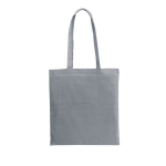 Kleurige katoenen tassen met lange hengsels 105 g/m² Eco Color L kleur lichtgrijs