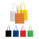 Kleurige katoenen tassen met lange hengsels 105 g/m² Eco Color L diverse kleuren