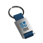 Metalen sleutelhanger graveren met strip van polyester Colors met afdrukgebied