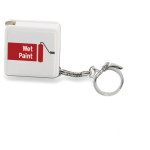 Originele sleutelhanger met rolmaat 1M SquareMeter kleur wit hoofdweergave
