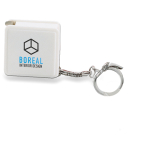 Originele sleutelhanger met rolmaat 1M SquareMeter kleur wit derde hoofdweergave