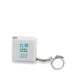 Originele sleutelhanger met rolmaat 1M SquareMeter weergave met bedrukking