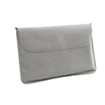 Opblaasbare reiskussen met logo Basic Style kleur grijs in hoes
