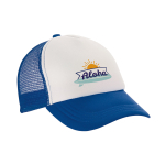 Trucker cap voor full colour bedrukking MidTown kleur blauw afbeelding met logo