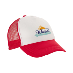 Trucker cap voor full colour bedrukking MidTown kleur rood afbeelding met logo