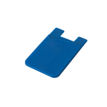 Siliconen kaarthouders met logo SilconCase kleur blauw