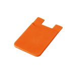 Siliconen kaarthouders met logo SilconCase kleur oranje