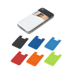 Siliconen kaarthouders met logo SilconCase diverse kleuren