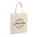 Goedkope bedrukte katoenen tassen 140gsm Eco Plus afbeelding met logo