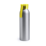 Zilverkleurige aluminium fles met veiligheidsdop 650ml HyperFuel kleur geel  negende weergave