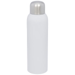 Roestvrijstalen bidon met logo met schroefdop 820ml Office kleur wit