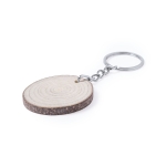 Beukenhouten sleutelhanger met logo Nature Oval