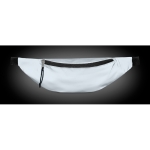 Zilveren reflecterende polyester heuptas met logo Night Vision kleur mat zilver derde weergave