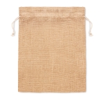 Medium jute tas bedrukken 25x32cm Jute Medium kleur beige tweede weergave