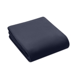 RPET deken bedrukken met logo 180 g/m2 Baqueira kleur blauw vierde weergave