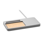 Tafelbladset met oplader en standaard Copenhagen Limestone kleur grijs