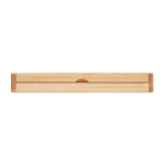 Bamboe rollerballpen met doosje en blauwe inkt Berna Bamboo kleur hout achtste weergave
