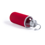 Glazen waterfles bedrukken met deksel 420ml Crystal Colorful kleur rood derde weergave