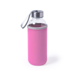 Glazen waterfles bedrukken met deksel 420ml Crystal Colorful  negende weergave