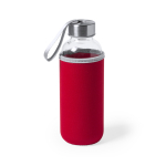 Glazen waterfles bedrukken met deksel 420ml Crystal Colorful  negende weergave