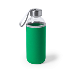 Glazen waterfles bedrukken met deksel 420ml Crystal Colorful  negende weergave