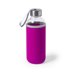 Glazen waterfles bedrukken met deksel 420ml Crystal Colorful  negende weergave