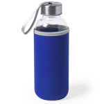Glazen waterfles bedrukken met deksel 420ml Crystal Colorful