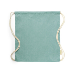 Rugzakje van gerecycled katoen met logo, 120 gr/m2 Recycled Cotton kleur groen  negende weergave