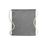 Rugzakje van gerecycled katoen met logo, 120 gr/m2 Recycled Cotton  negende weergave