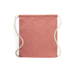 Rugzakje van gerecycled katoen met logo, 120 gr/m2 Recycled Cotton  negende weergave
