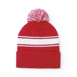 Mutsen met pompon en wit detail PomPom  negende weergave