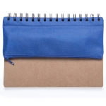 Notitieboekjes met etui en schrijfaccessoires A5 Colorcase kleur blauw