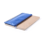 Notitieboekjes met etui en schrijfaccessoires A5 Colorcase kleur blauw derde weergave