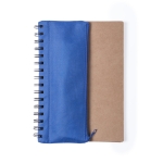 Notitieboekjes met etui en schrijfaccessoires A5 Colorcase kleur blauw  negende weergave