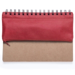 Notitieboekjes met etui en schrijfaccessoires A5 Colorcase kleur rood