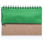 Notitieboekjes met etui en schrijfaccessoires A5 Colorcase kleur groen