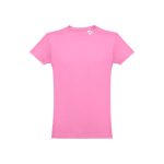 T-shirts laten bedrukken van gekaard katoen 150 g/m2 THC Luanda kleur roze eerste weergave
