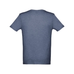 Unisex katoenen t-shirts met logo 150 g/m2 THC Athens kleur gemarmerd blauw tweede weergave