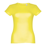 Goedkope katoenen dames t-shirts 150 g/m2 THC Sofia kleur neon geel eerste weergave