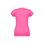 Getailleerde dames t-shirt met v-hals en katoen 150 g/m2 THC Athens kleur fuchsia tweede weergave