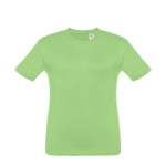 Gepersonaliseerde kinder t-shirt van katoen 150 g/m2 THC Quito kleur lichtgroen
