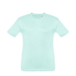 Gepersonaliseerde kinder t-shirt van katoen 150 g/m2 THC Quito kleur mintgroen