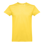 Gekaarde katoenen unisex T-shirts 190gsm THC Ankara kleur geel