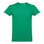 Gekaarde katoenen unisex T-shirts 190gsm THC Ankara kleur groen