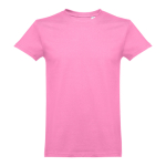Gekaarde katoenen unisex T-shirts 190gsm THC Ankara kleur roze