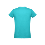 Gekaarde katoenen unisex T-shirts 190gsm THC Ankara kleur turkoois tweede weergave