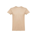 Gekaarde katoenen unisex T-shirts 190gsm THC Ankara kleur lichtbruin eerste weergave