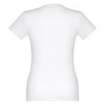 Getailleerd T-shirt voor dames, gezeefdrukt katoen 190 g/m2 THC Ankara kleur wit
