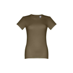 Getailleerd T-shirt voor dames, gezeefdrukt katoen 190 g/m2 THC Ankara kleur miliair groen eerste weergave