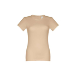 Getailleerd T-shirt voor dames, gezeefdrukt katoen 190 g/m2 THC Ankara kleur lichtbruin eerste weergave